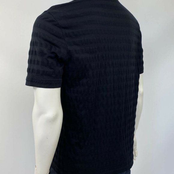 Authentic Louis Vuitton Black Striped Polo - Picture 2 of 9